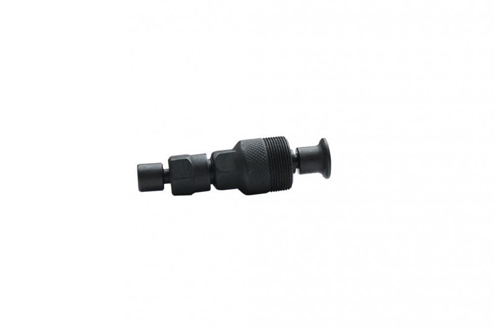 Pedros Kurbelabzieher Kompakt 22mm x 1.15mm, schwarzes Fahrradwerkzeug auf weißem Hintergrund.