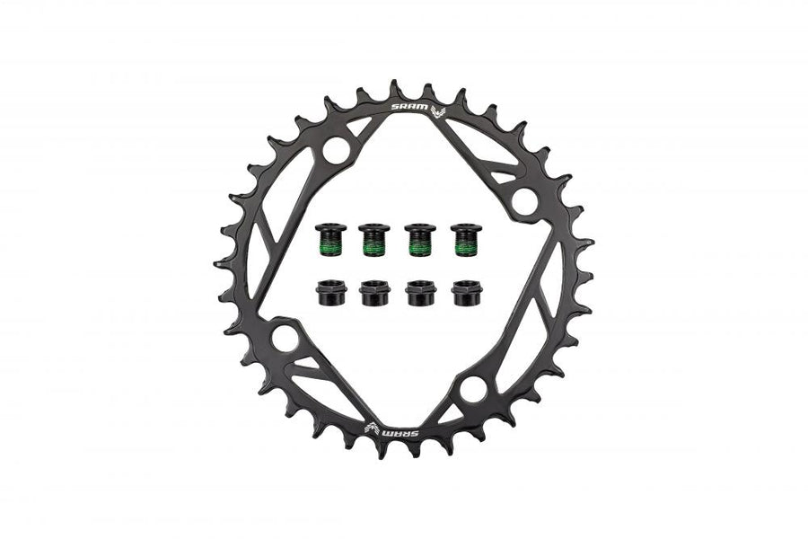 TURBO CHR TURBO - Kettenblatt - 34T T-TYPE 12-SPD 4-BOLT 104BCD 1X RING STEEL SRAM (00.6218.034.003) - Kettenring