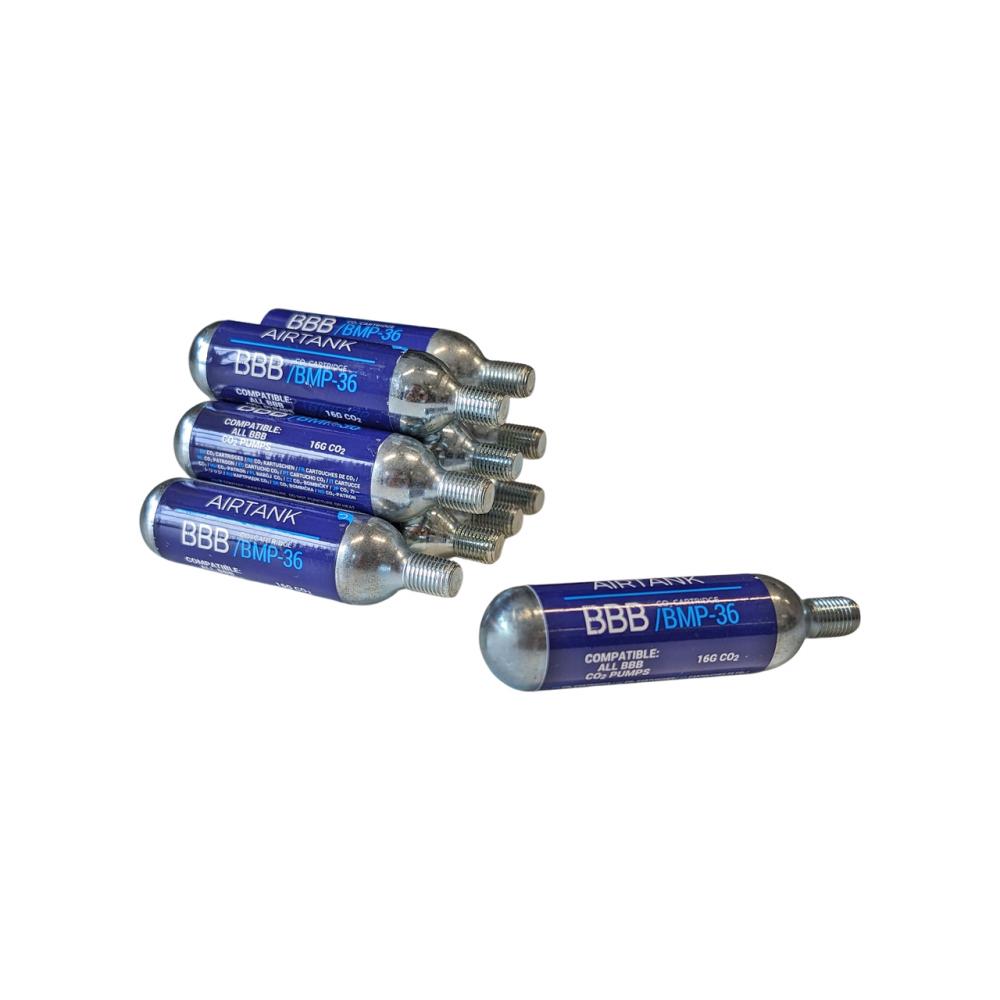 BBB Cycling BBB Cartidges Co2 Airtanks (10) silber - schnelle CO2-Nachfüllkartuschen
