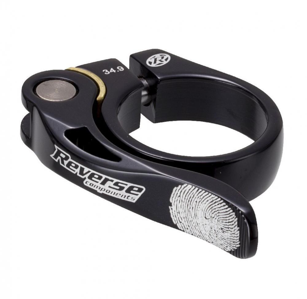 Reverse Sattelklemme Long Life 34,9 mm mit Schnellspanner schwarz
