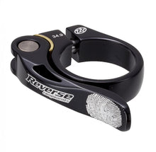 Reverse Sattelklemme Long Life 34,9 mm mit Schnellspanner schwarz