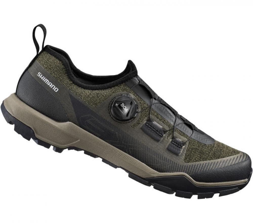 SHIMANO Fahrradschuhe EX700 Herren/Damen Touring SPD, Größe 46, Grün