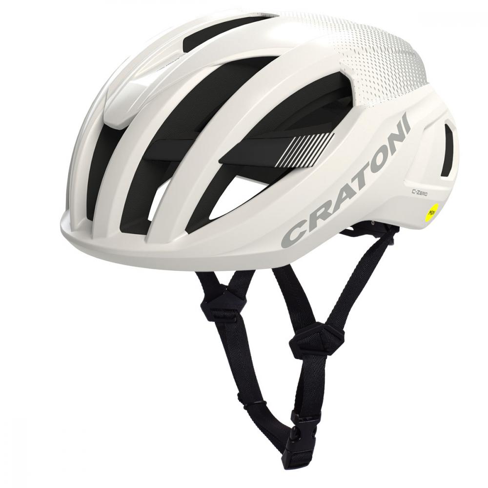 Fahrradhelm Cratoni C-Zero MIPS weiß glänzend-matt, Gr. S/M (52-56 cm)