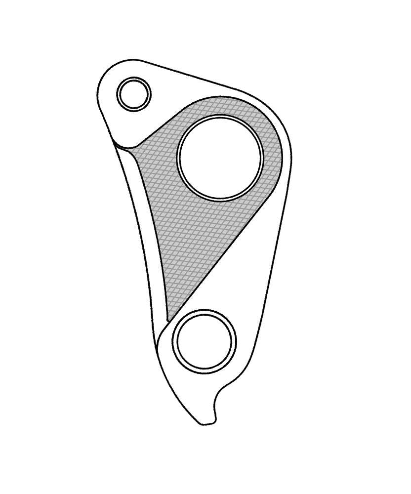 MARWI Schaltauge GH-297 inkl. Schrauben - Alu-Ausfallende für Specialized MTB & E-Bikes, kompatibel mit Modellen 2013-2019