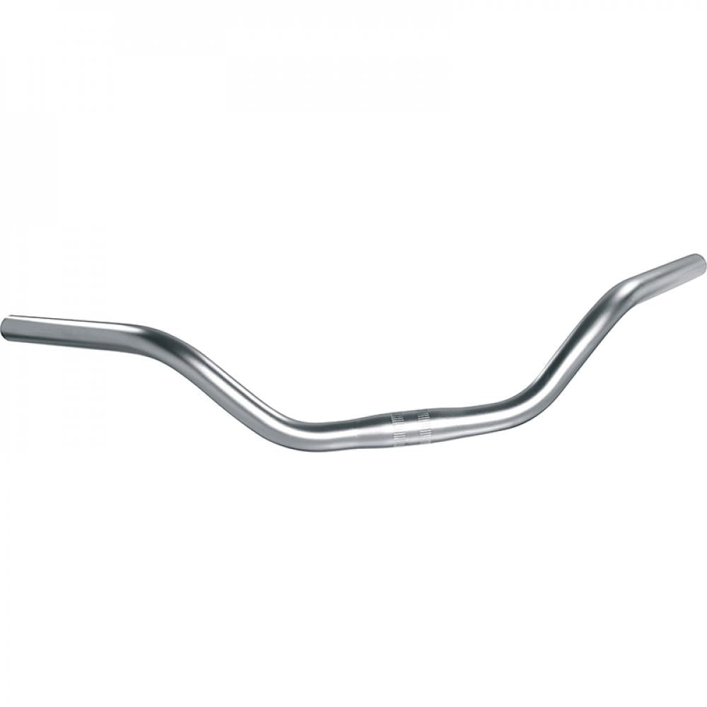 Lenkerbügel Cruiser Alu, Ø 25,4mm, 590mm,silber/eloxiert,52°