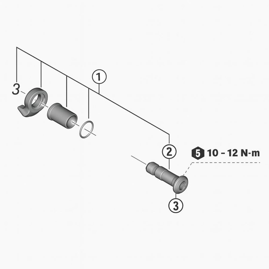 SHIMANO B-Achse für RD-M9250 Ersatzteil - passend für Shimano RD-M9250 Schaltwerk