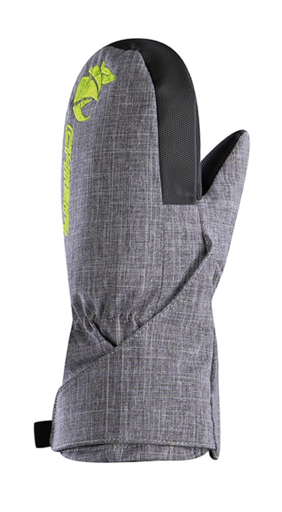 CHIBA Kids Basic Mitten - wasserdichte Kinder-Fahrradhandschuhe hellgrau, Gr. II