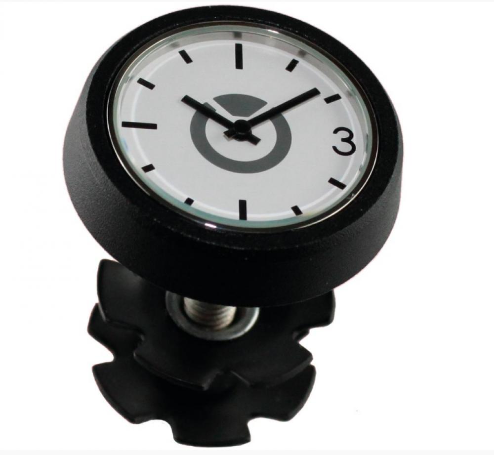 by,schulz Speedlifter A-Head Clock Steuerrohrkappe mit Uhr 1 1/8 Zoll schwarz