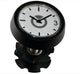 by.schulz Ahead Clock Steuerrohrkappe Schwarz - Leichte Alu-Lösung mit Uhr (59 g)