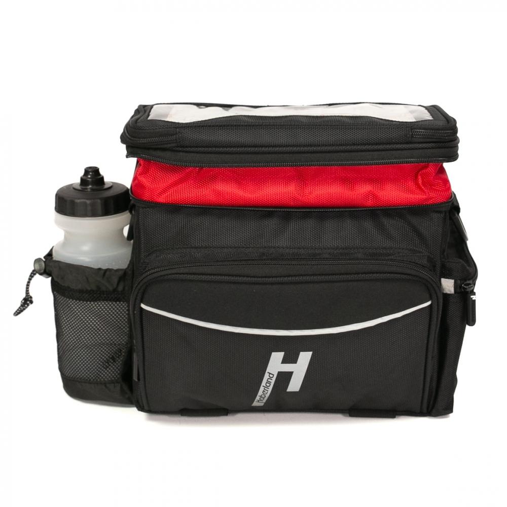Haberland Lenkertasche 10l Max Plus schwarz - vielseitige Lenkertasche mit KLICKfix