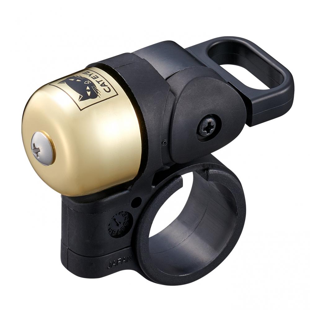 CATEYE Klingel OH-1500 Nido Gold Gold - kompakte Fahrradklingel mit warmem Klang
