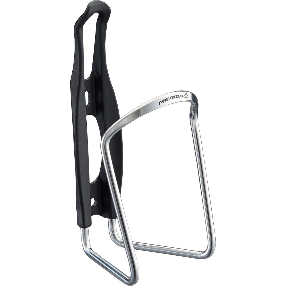 Merida Flaschenhalter Aluminium CLASSIC I Onesize Schwarz/silber - sicherer Halt für Trinkflaschen