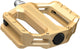 SHIMANO Pedal PD-EF202 Gold Flat - robuste Plattformpedale für sicheren Grip im Alltag