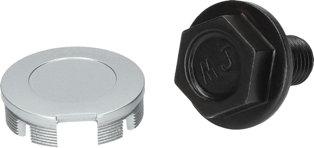 SHIMANO Kurbelbefestigungsschraube FC-6000 - mit Abdeckkappe, Silber