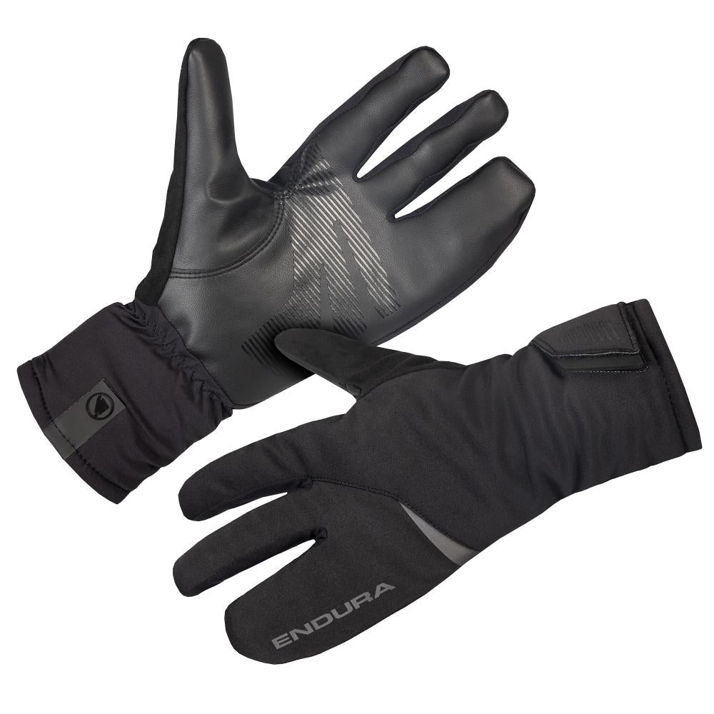 Endura Freezing Point Lobster Handschuh schwarz M - Winter-Radhandschuh mit geteilter Fingerkammer, isoliert, winddicht, wasserdicht, atmungsaktiv und extra warm für Minusgrade