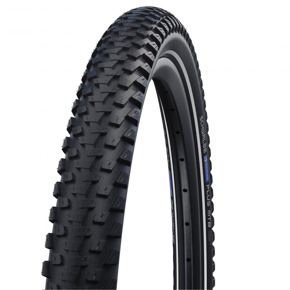 Schwalbe Marathon Plus MTB Fahrradreifen 29x2.10", SmartGuard Pannenschutz, Reflexstreifen, ECE-R75 E-Bike-Reifen.