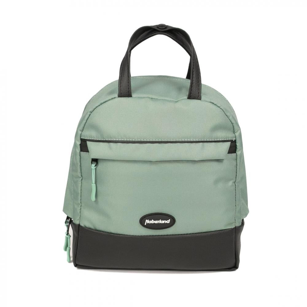 Haberland Rucksack-Lenkertasche Bella salbei/sw - flexible Lenker- und Rucksacktasche für E-Bikes