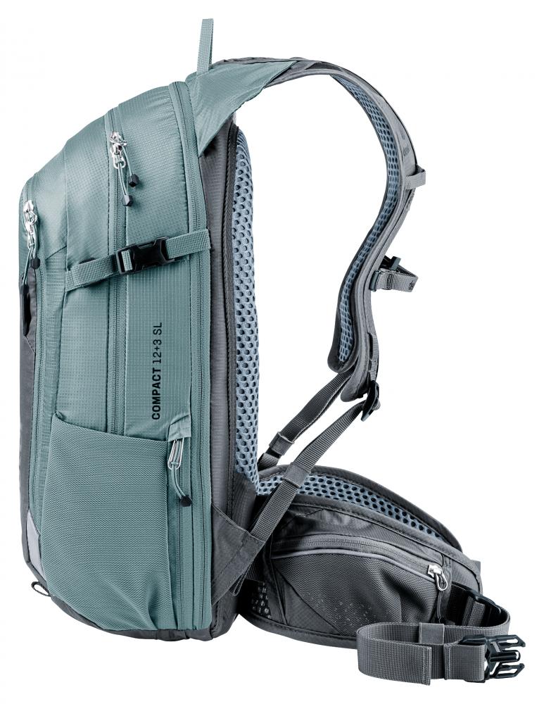 Deuter Compact 12+3 SL Fahrradrucksack 12-15 Liter - Damen MTB Rucksack mit Airstripes-Rückensystem