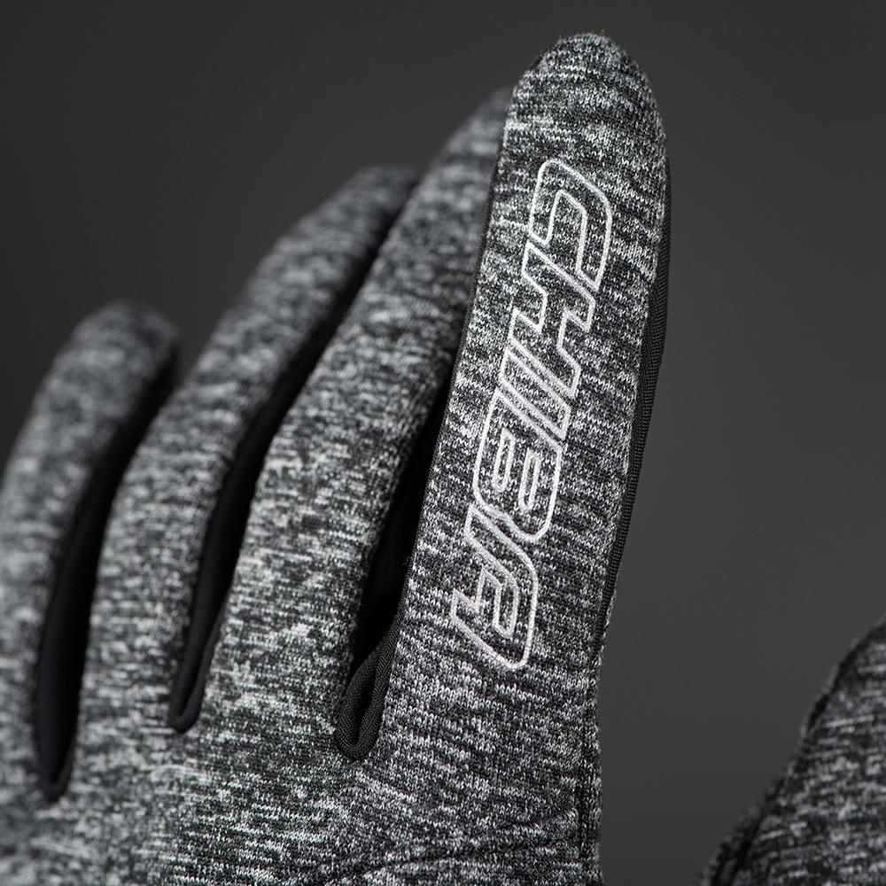 CHIBA Allround Light - Radhandschuhe hellgrau XL, Polartec-Fleece, Touchfunktion