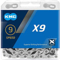 KMC X9 9s Kette 114 Glieder silber - zuverlässige Schaltperformance in moderner Ausführung