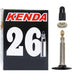 KENDA Fahrradschlauch 26x1,75-2,125\", SV-Ventil 32 mm, passend für MTB, aus Spezial-Butyl, robust, pannensicher, ideal für Gelände und Alltag