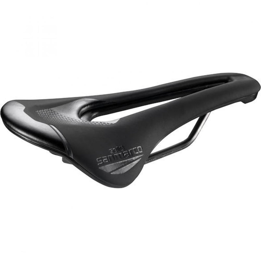 Selle San Marco Sattel Shortfit 2.0 Racing 140 x 255 mm Schwarz - leistungsstarker Rennradsattel