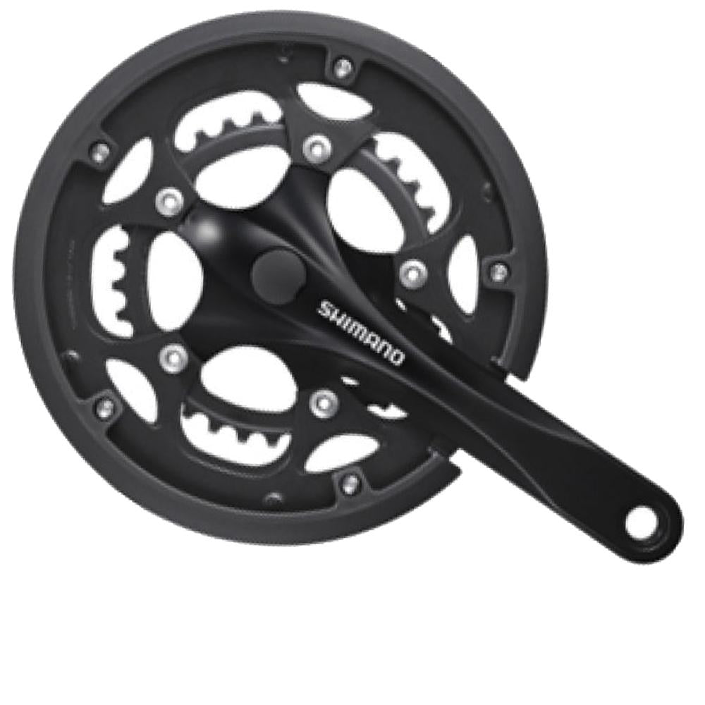 Shimano FC-RS200 Kurbelgarnitur 34/50 Z 170 mm schwarz - zuverlässiger Antrieb für 8-fach Schaltungen