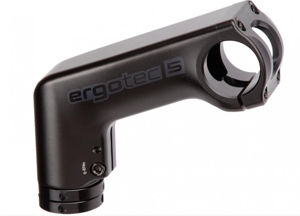 ERGOTEC Vorbau Barracuda Ahead 110mm schwarz - Aluminium 6061 T6, 31,8mm Klemmung, Winkel 20°, Level 5 e-Bike ready, 1 1/8" Schaft