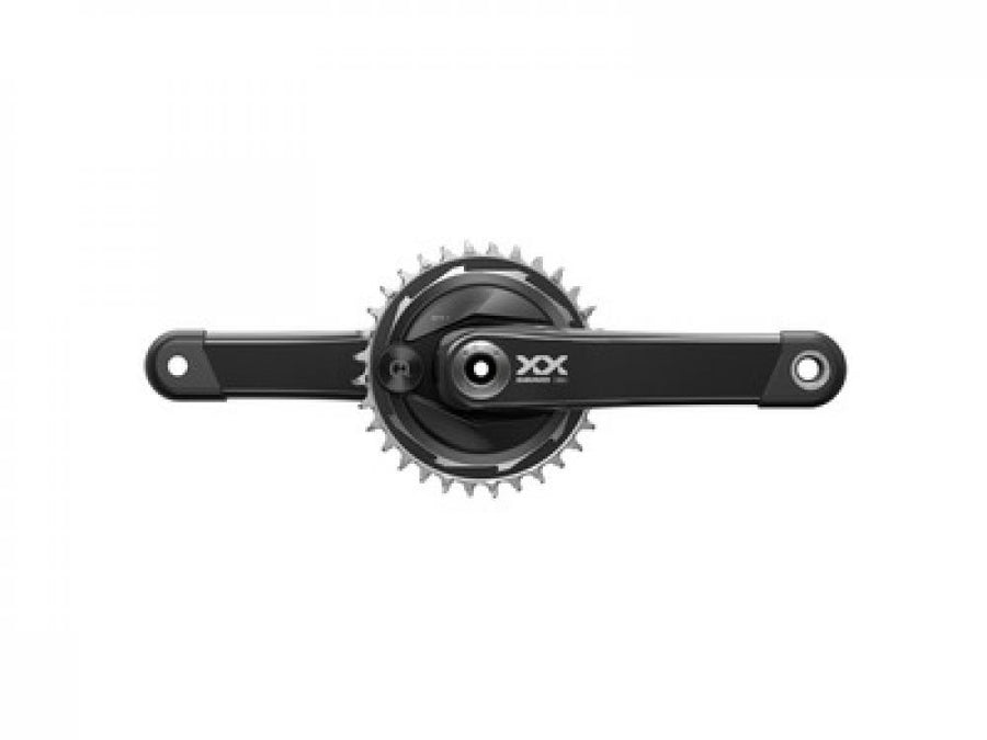 SRAM Kurbelgarnitur Quarq XX Eagle T-Type AXS 175 mm DUB - Präzise Powermessung im Carbon-Design