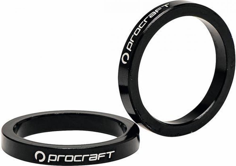 Procraft Ahead Spacer Alu 1 1/8 15 mm 1 1/8 Zoll schwarz - präzise Lenkerhöhen-Anpassung
