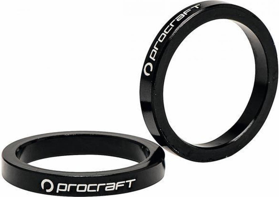Procraft Ahead Spacer Alu 1 1/8 15 mm 1 1/8 Zoll schwarz - präzise Lenkerhöhen-Anpassung