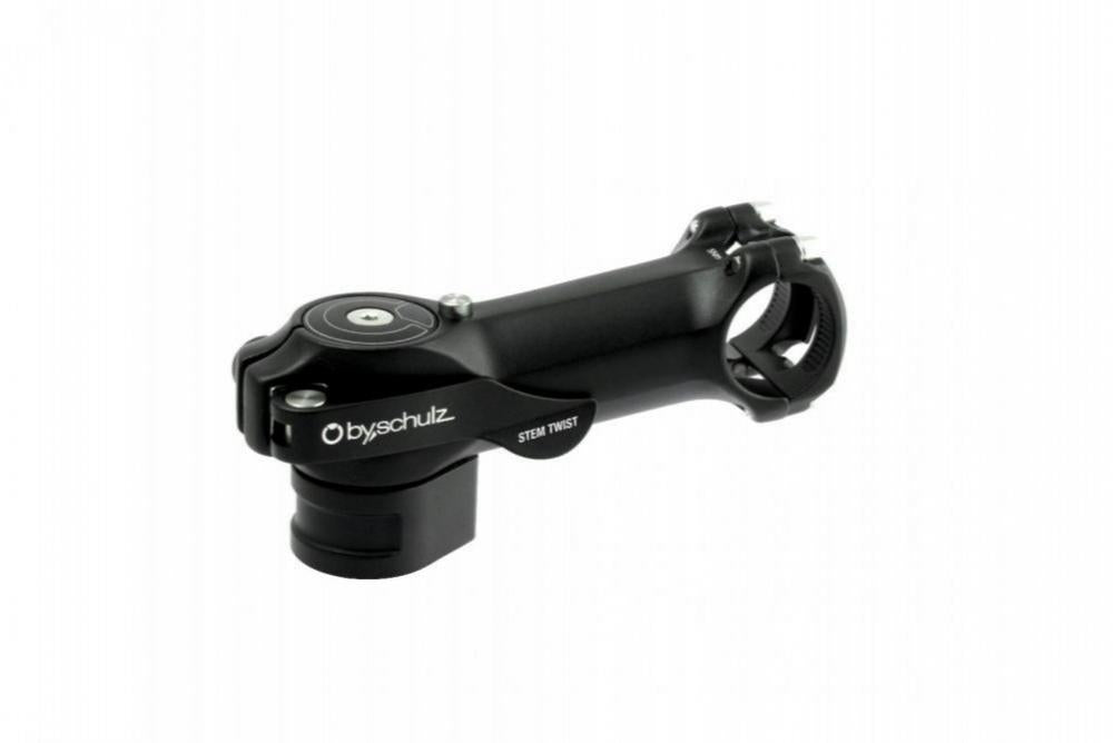 by,schulz Vorbau Twist SDS 105 mm Ø 31,8 mm schwarz - platzsparender Drehvorbau