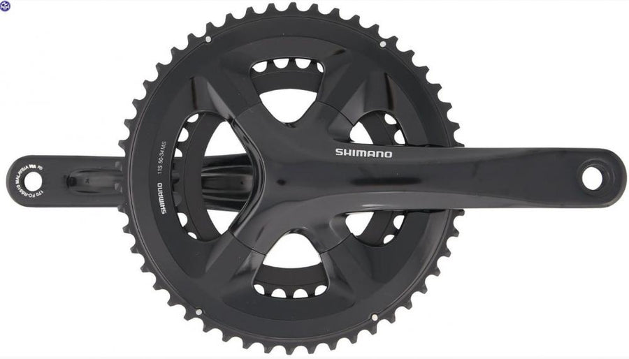 SHIMANO Kurbelgarnitur FC-RS510 11-fach 170 mm 52-36 Zähne - Effiziente Performance für Rennrad-Antriebe