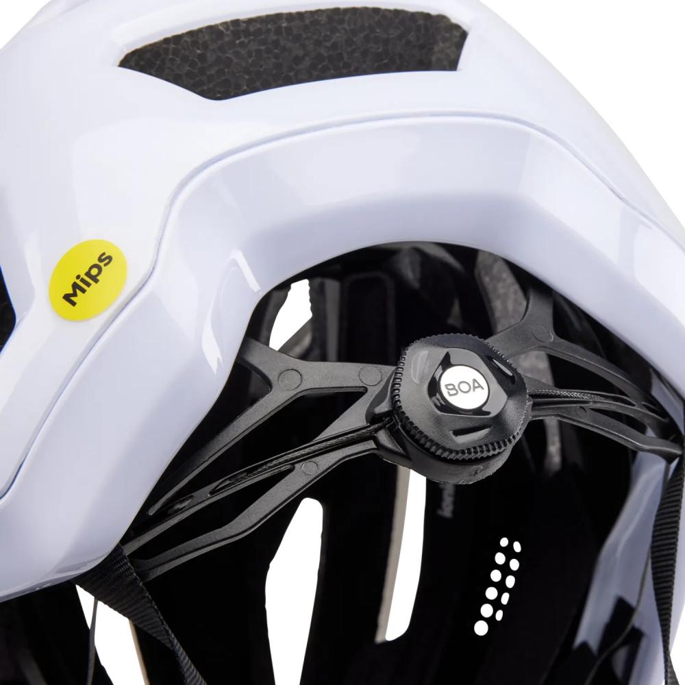 FOX Crossframe Pro Solids MTB-Helm White L 59-63 cm Mips