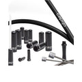 capgo OL Schaltset lang schwarz Shimano/Sram MTB ATB Road - PTFE-gefettete Außenhülle mit Kevlar