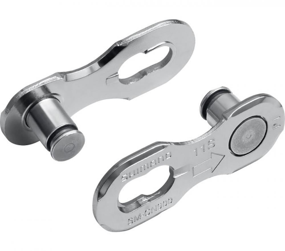 Silbernes Shimano SM-CN900 11-fach Kettenschloss für 11-Gang Fahrradketten.