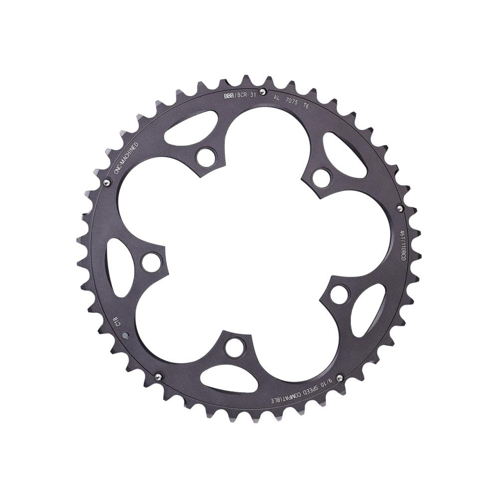 Bbb Kettenblatt Compactgear 46t/110mm Anthrazit 46t/110mm Anthrazit - Effiziente Übersetzung Für Rennräder
