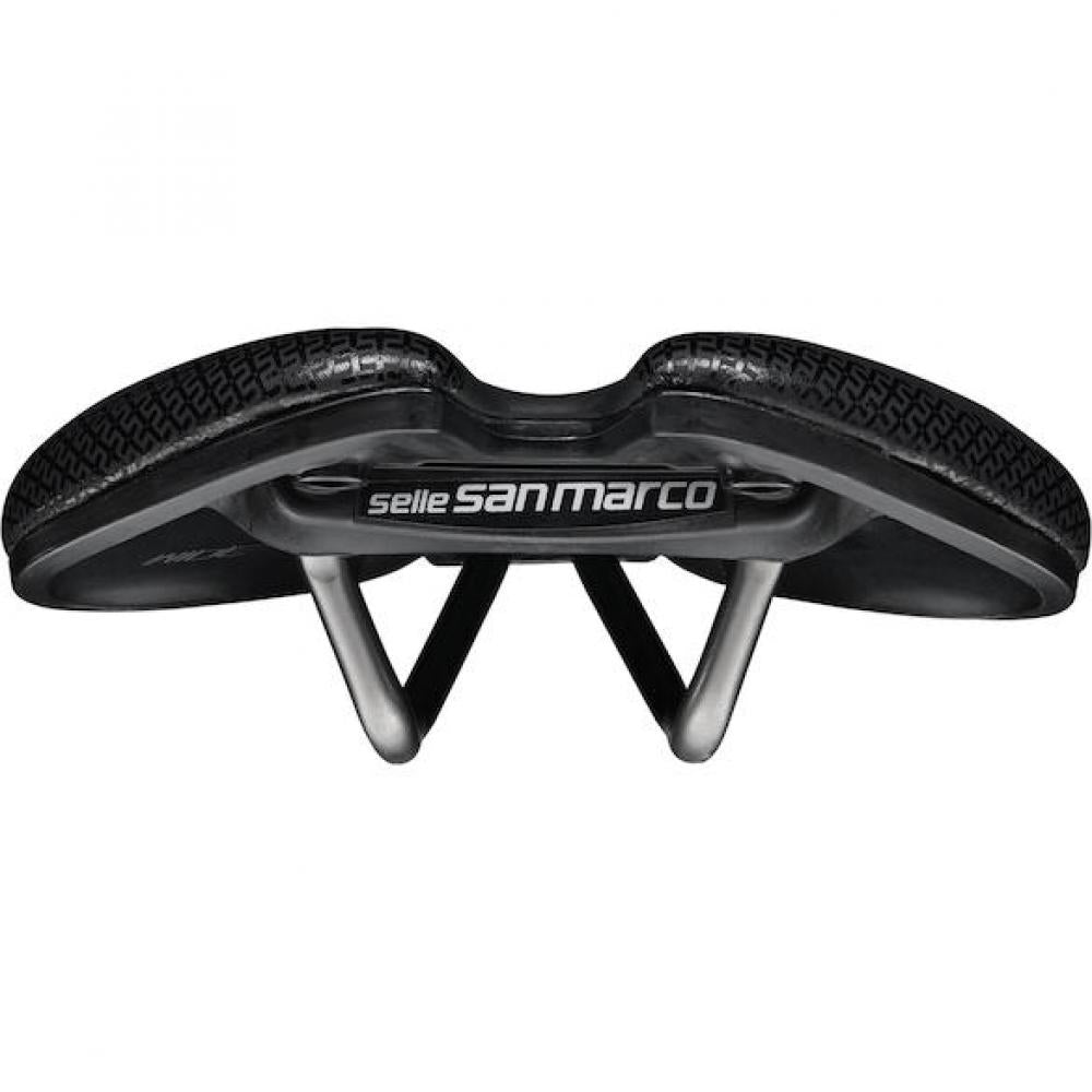 Selle San Marco Sattel Aspide Short Supercomfort Racing 140 x 250 mm Schwarz - maximaler Komfort