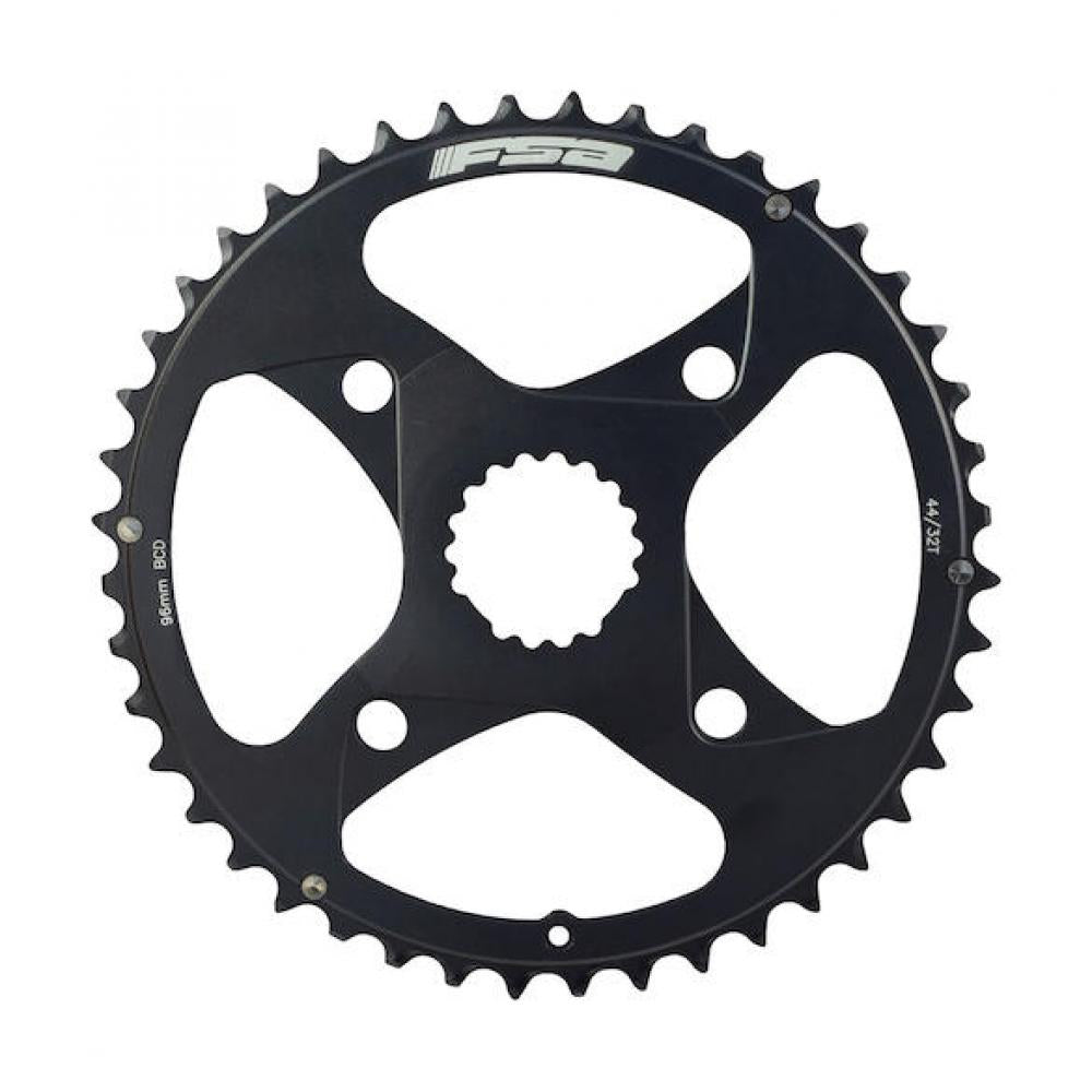 FSA Kettenblatt MTB CR Direct Mount 3-fach 44 T Schwarz - Leichte Präzision für Mountainbikes