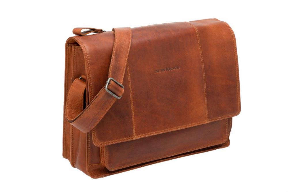 Radtasche Fellini Leather Cognac 15 Zoll - Elegante Business-bike-tasche