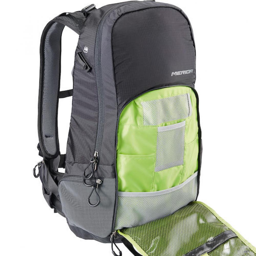 Merida Rucksack Trail RE 25 l Schwarz - E-MTB-Rucksack mit Batterie-Fach