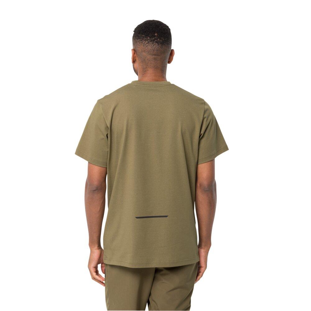Jack Wolfskin Bike Commute T M Synthetic Fiber T-Shirt Shortsleeve Grey Olive Größe M