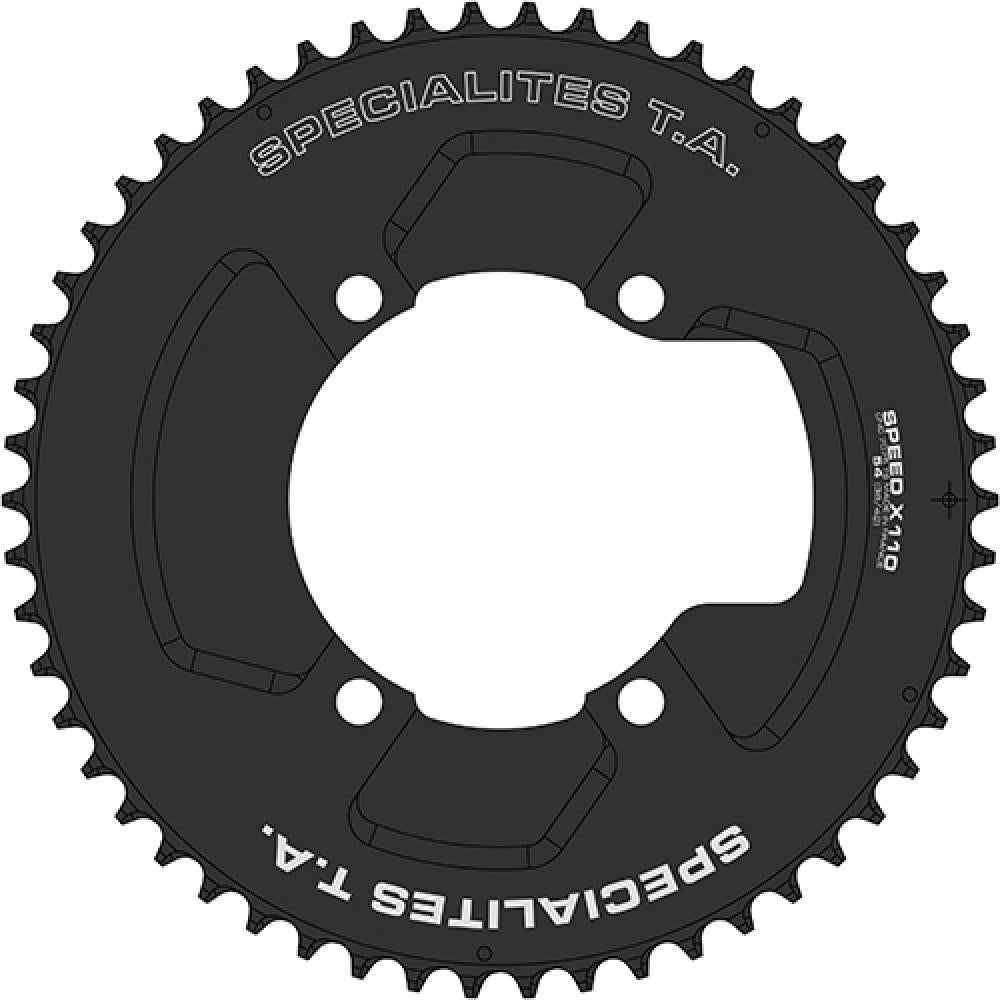 TA Kettenblatt Speed 2 X110 50Z schwarz außen 10/11-f