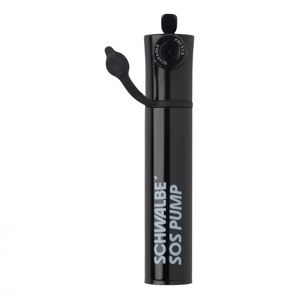 Schwalbe SOS Pump Minipumpe AV/SV/SCV 6 bar mit Rahmenhalter