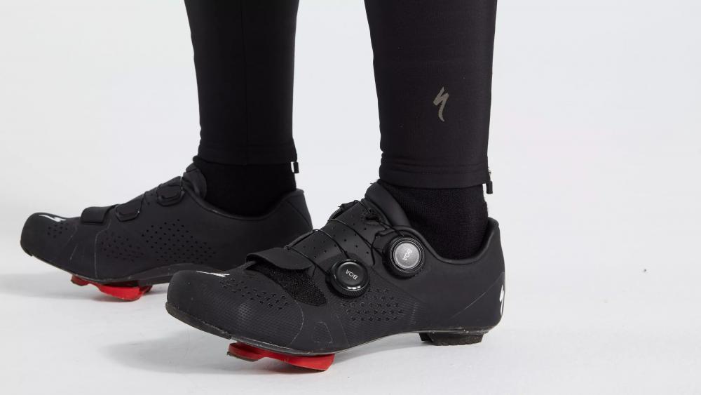 Thermal Beinwärmer Schwarz XXXL - Wärmende Leg Warmer für Radsport - Bekleidung