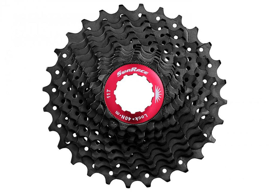 SunRace, Kassette CSRX1 EAS 11-fach Super Fluid Drive 11-28 Zähne (11-12-13-14-15-17-19-21-23-25-28) Originalverpackt 278g Farbe schwarz