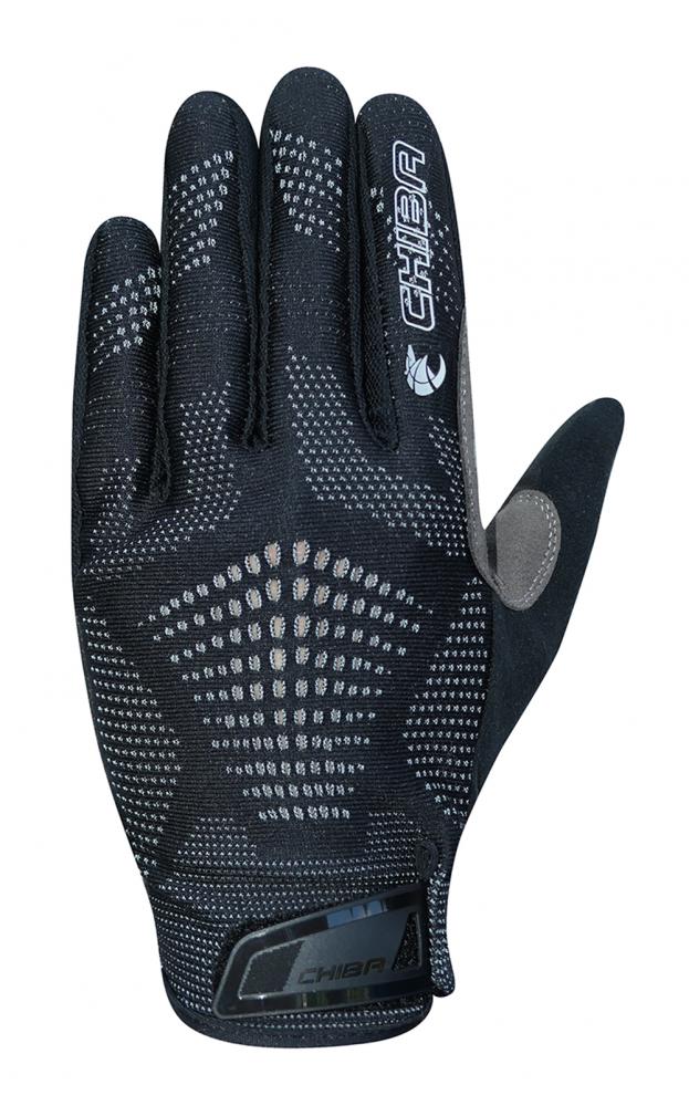 CHIBA Gel Performer - Radhandschuhe schwarz/schwarz XL mit Gelpolsterung und Touchfunktion