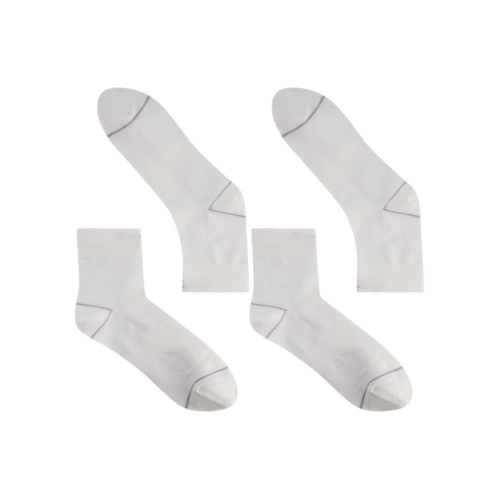 BBB Cycling BBB Socken Combi Feet (2 Paar) 35 weis - Hightech-Radsocken für maximalen Komfort