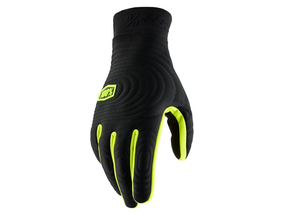 100% Brisker Xtreme Gloves XXL Black/Fluo Yellow - maximale Kontrolle bei jedem Wetter