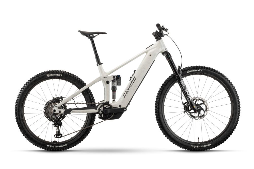 RAYMON Vamok Air E-Fully Größe M - Bosch Performance Line CX - 800 Wh - Shimano XTR 12-fach - White Marble